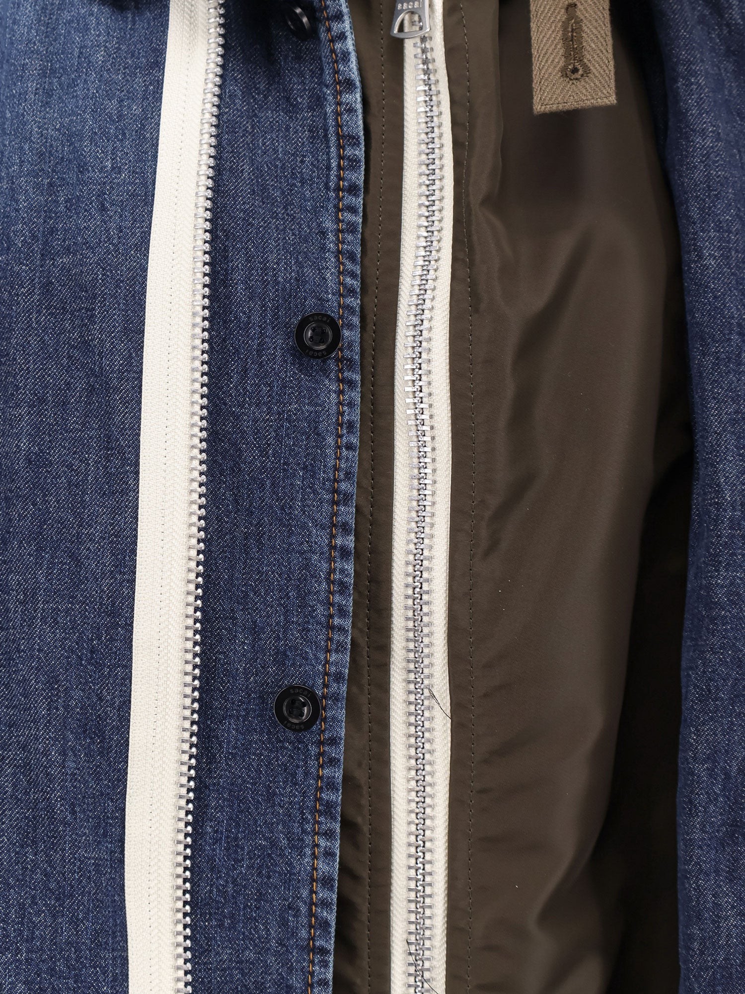 Denim Jacket with nylon inserts - Image 3