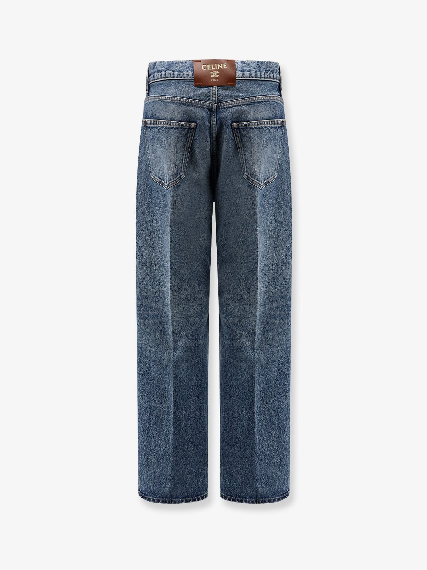 Denim jeans with back logo label - Image 2