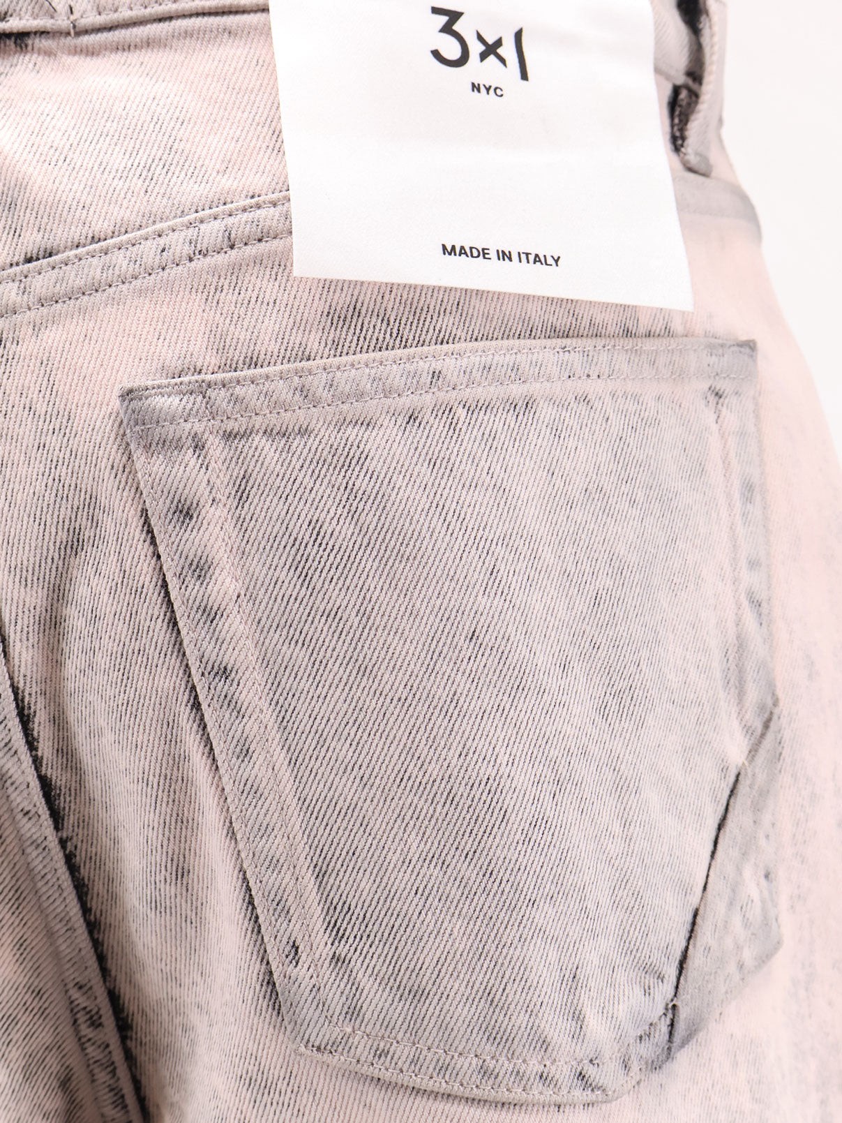 Denim jeans with bleached pattern - Image 3