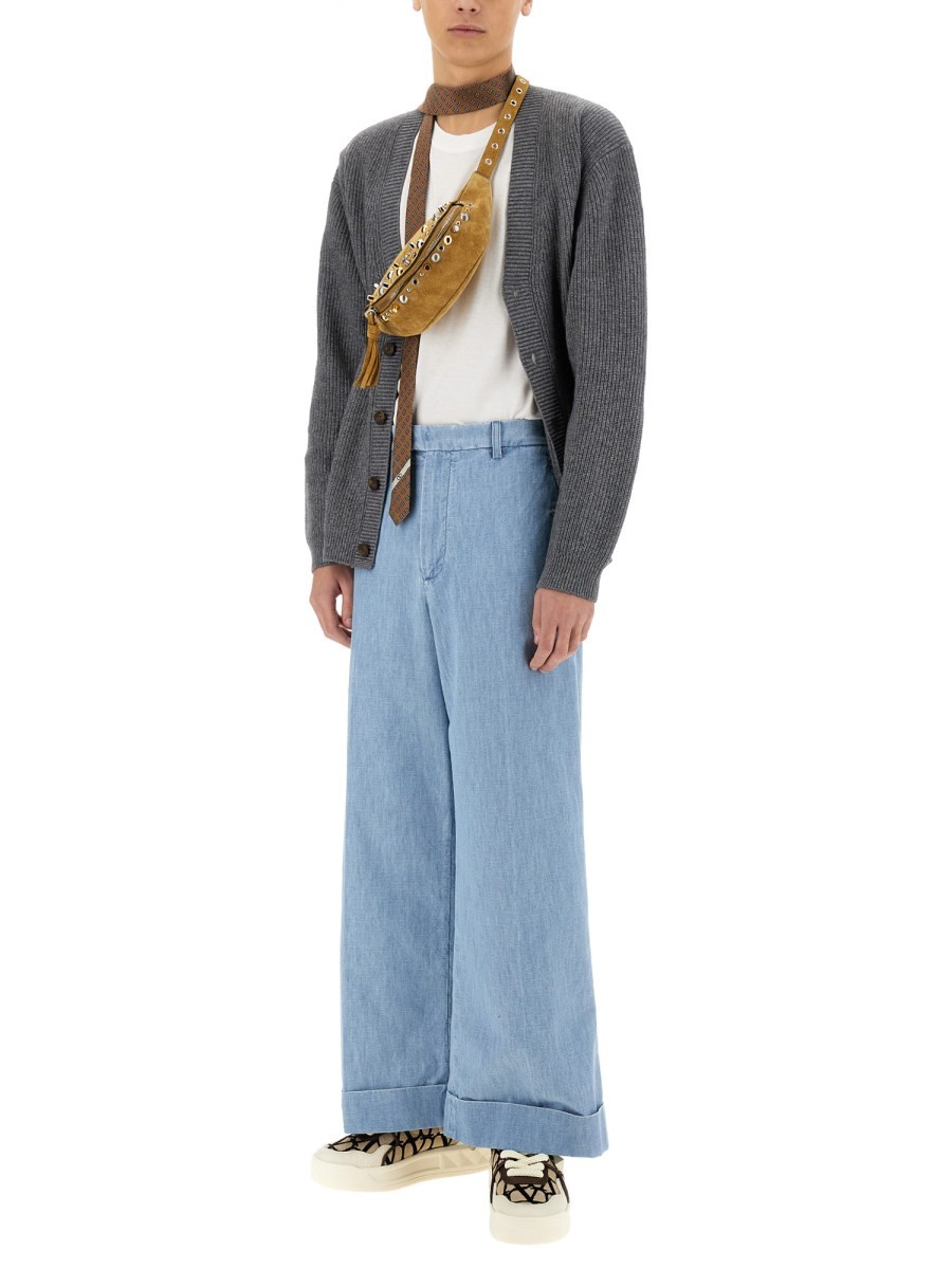 DENIM PANTS WITH LAPELS - Image 2