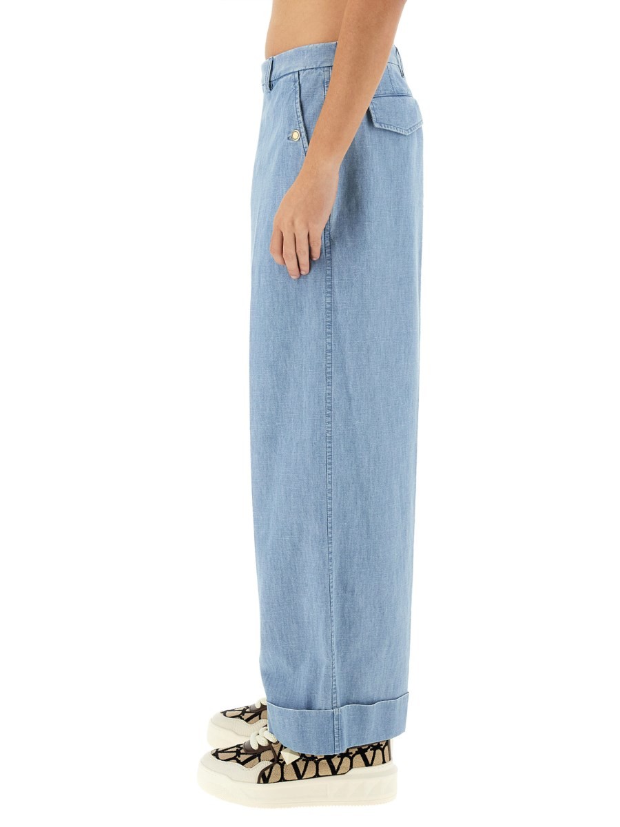 DENIM PANTS WITH LAPELS - Image 4