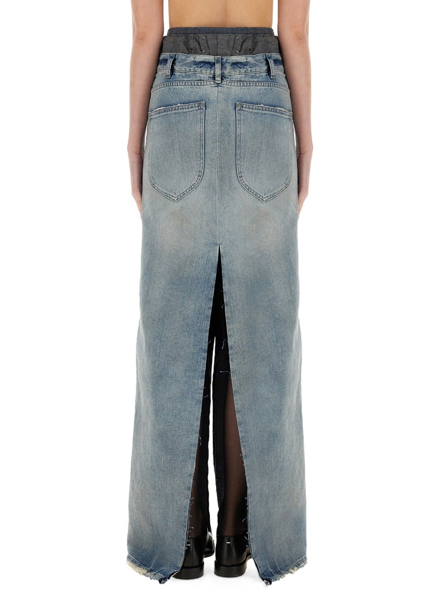 DENIM SKIRT "ANONYMITY OF THE LINING" - Image 3