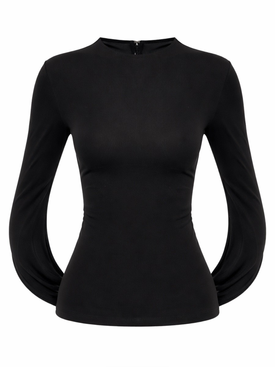 DRAPED BACK TOP
