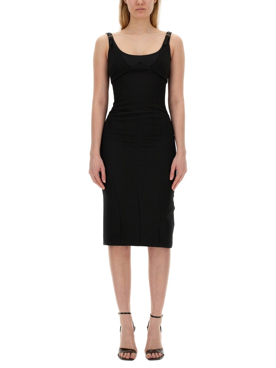 DRESS WITH BUCKLES