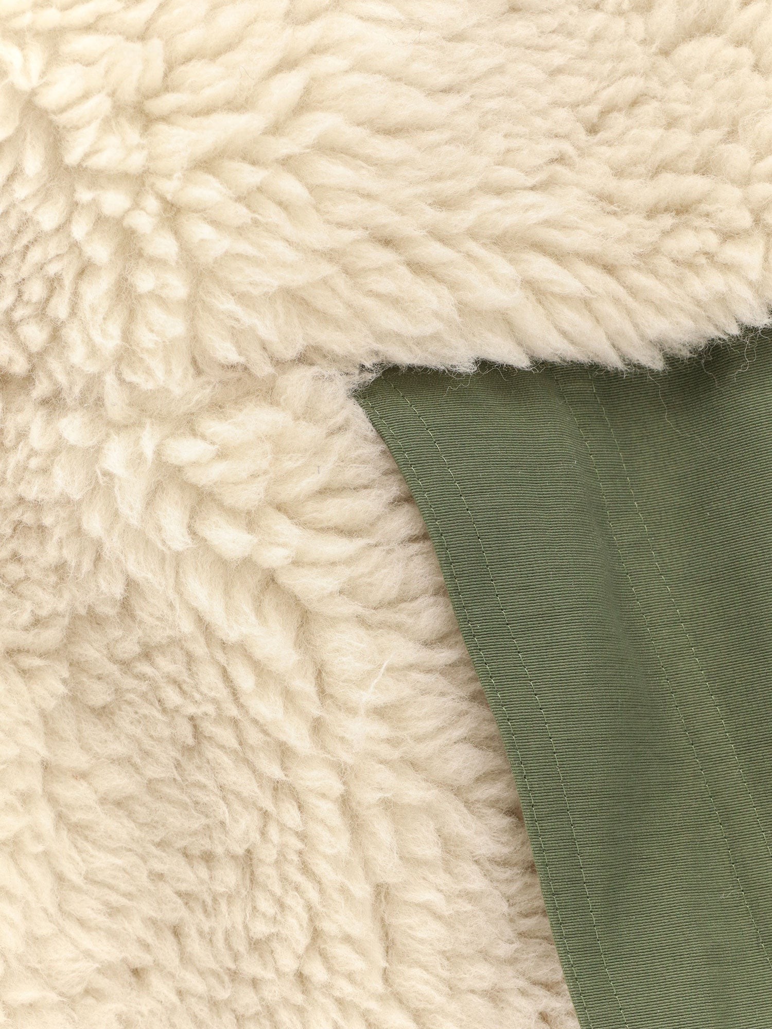 Eco shearling and nylon jacket - Image 3