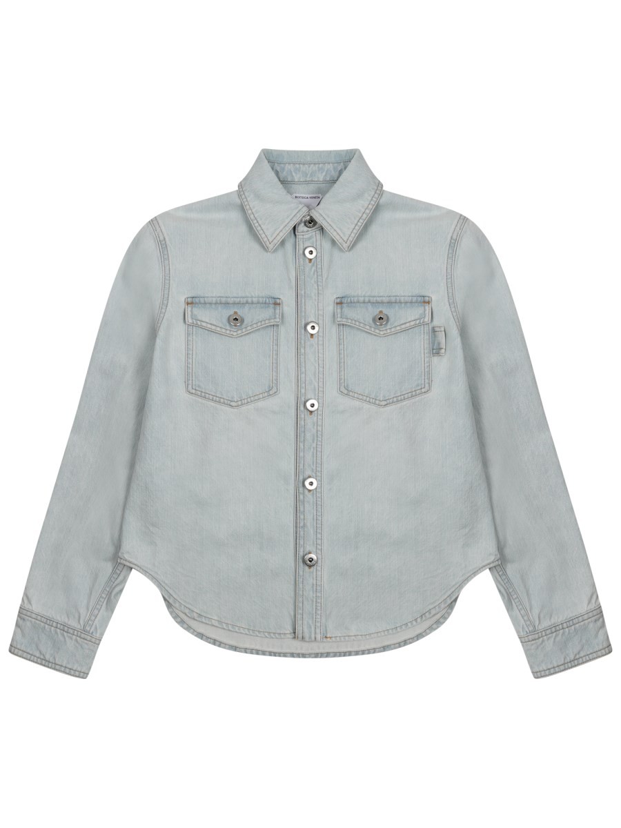"EXTRA BLEACH" DENIM SHIRT