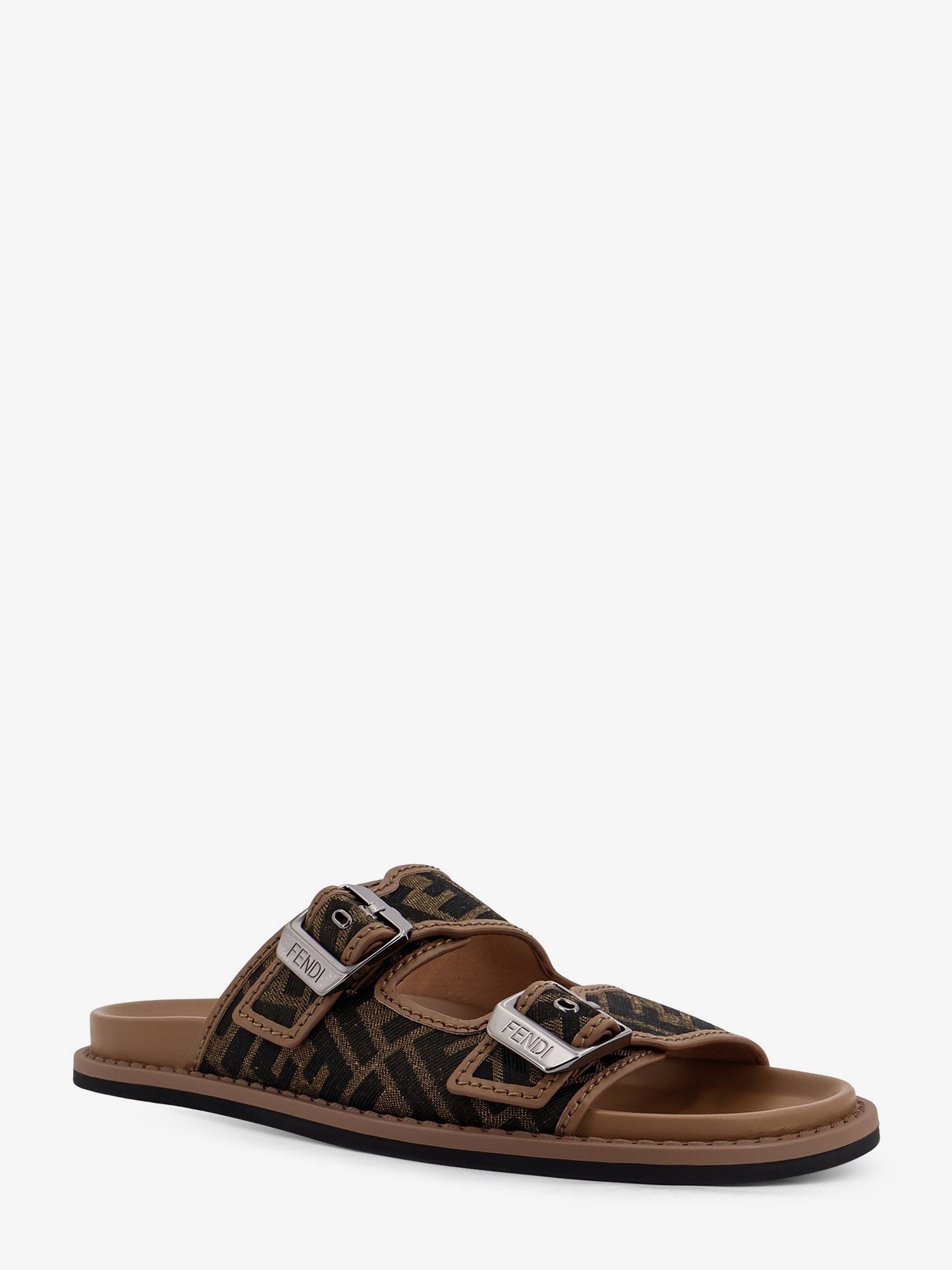 Feel sandals in FF jacquard fabric - Image 2