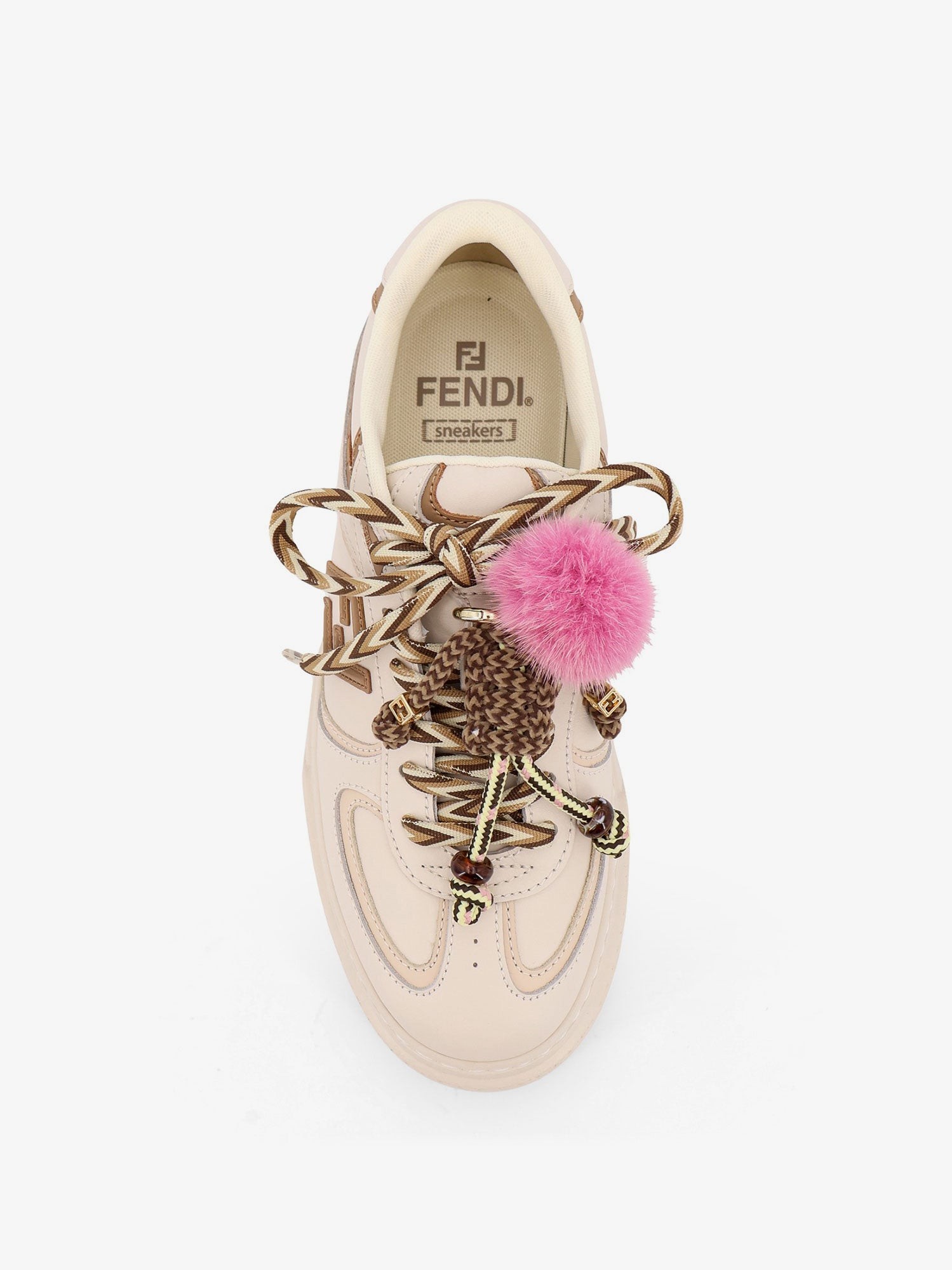 Fendi Match leather platform sneakers with charms - Image 5