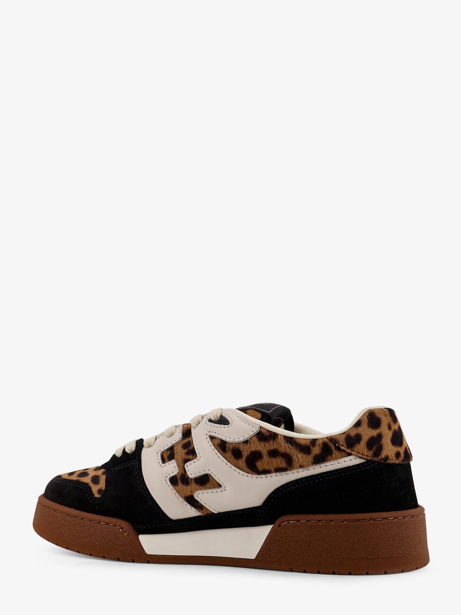 Fendi Match suede and pony skin low-top sneakers - Image 3