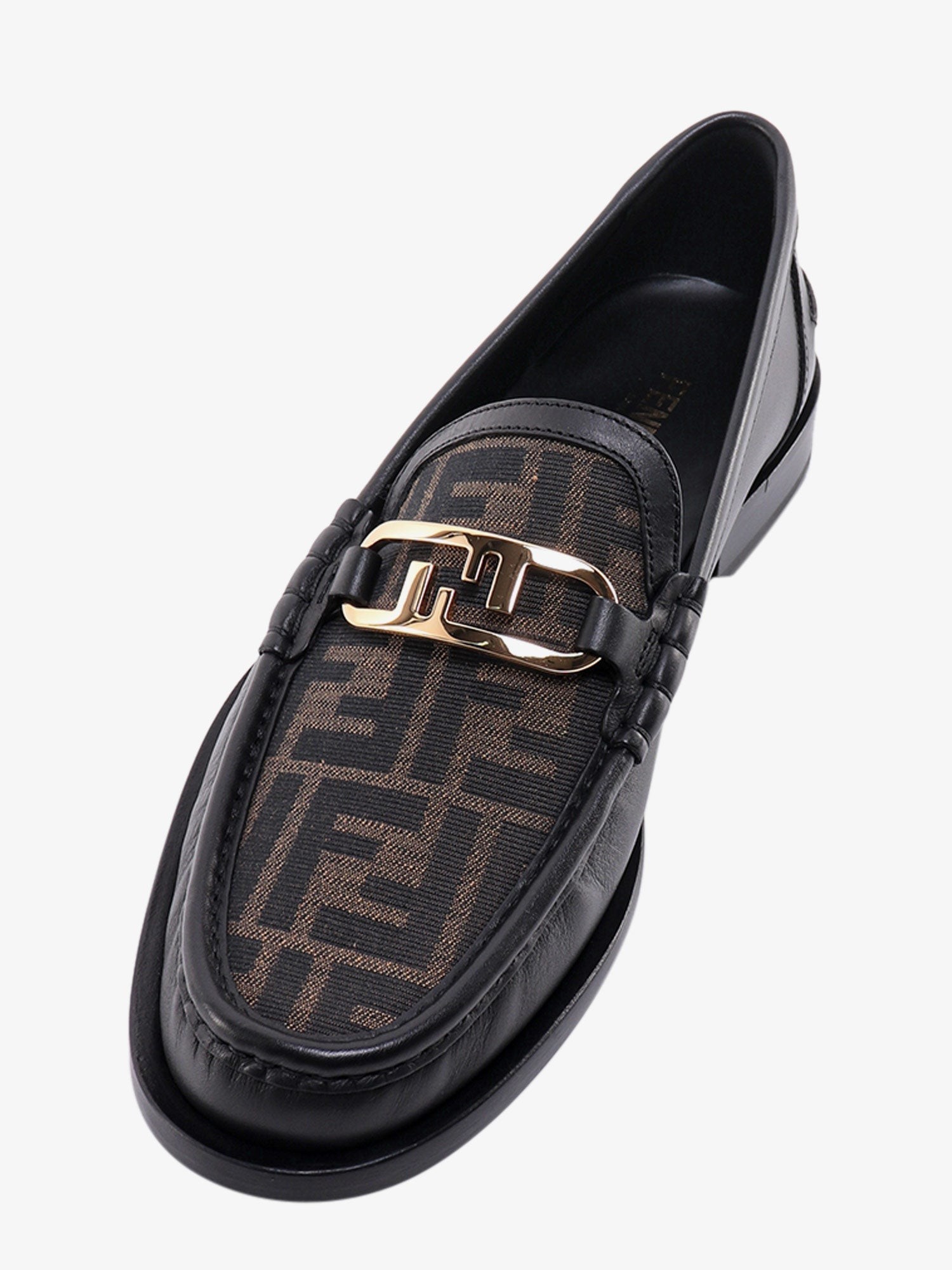 Fendi O' Lock leather loafer with FF insert - Image 5