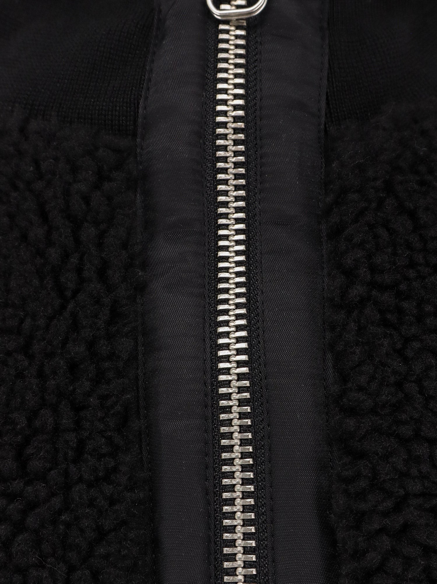 Fleece synthetic fur bomber - Image 3