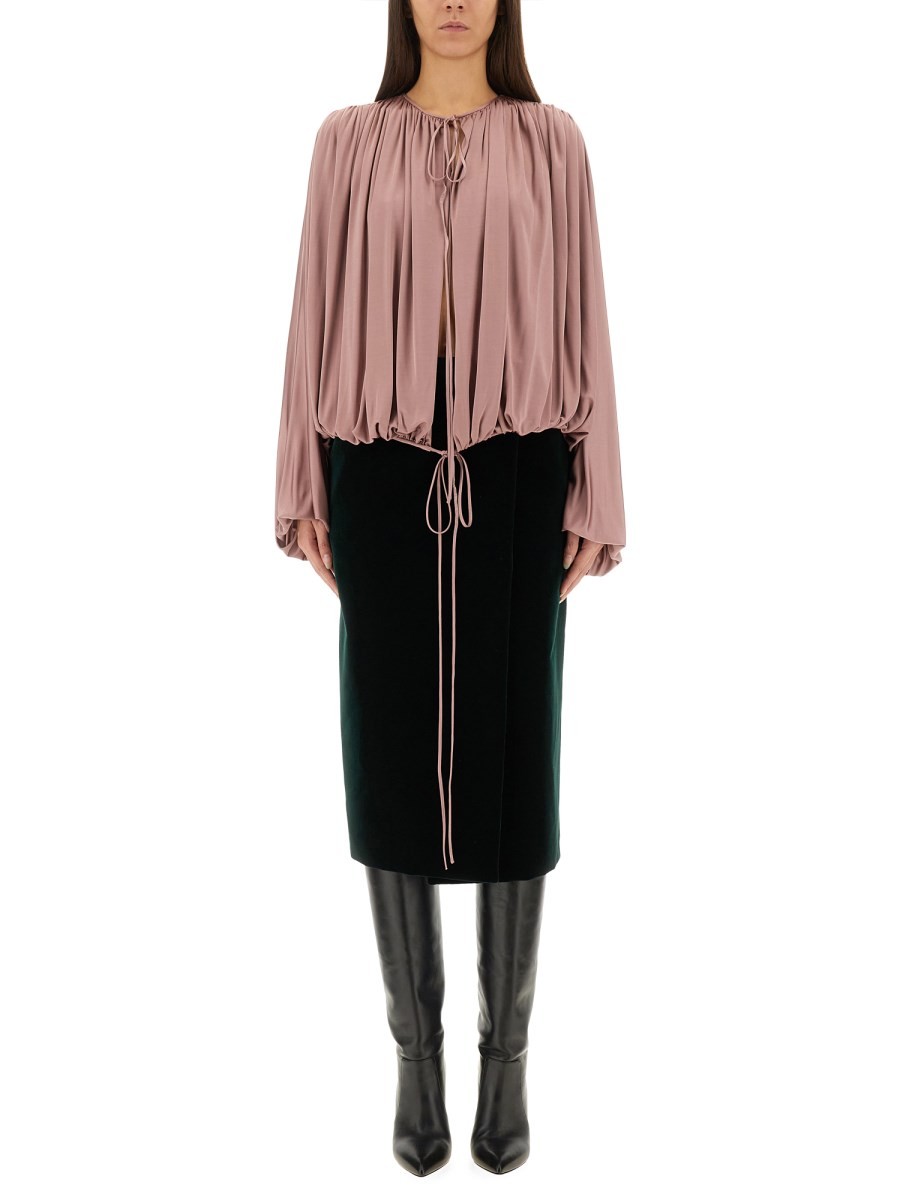 FLUID KNIT BLOUSE