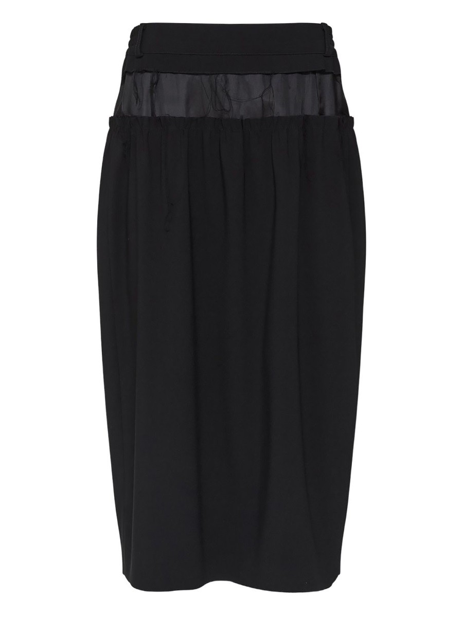 "FOUR STITCHES" MIDI SKIRT
