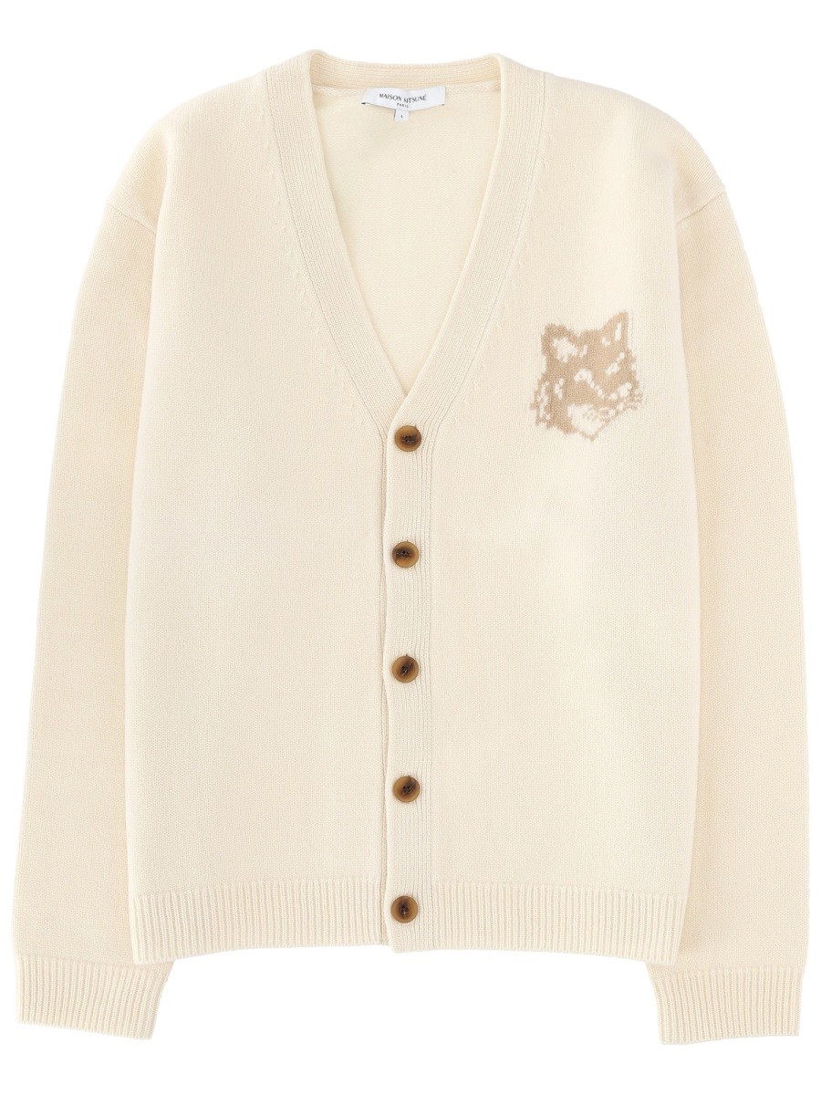 "FOX HEAD" CARDIGAN