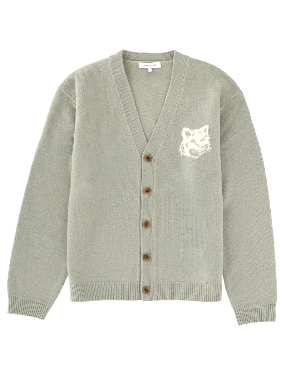 "FOX HEAD" CARDIGAN