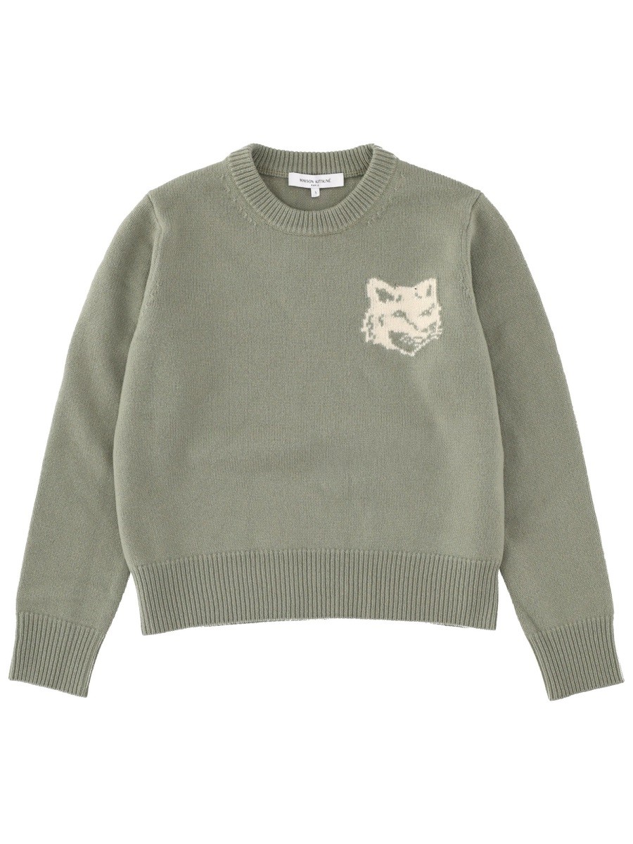 "FOX HEAD" SWEATER