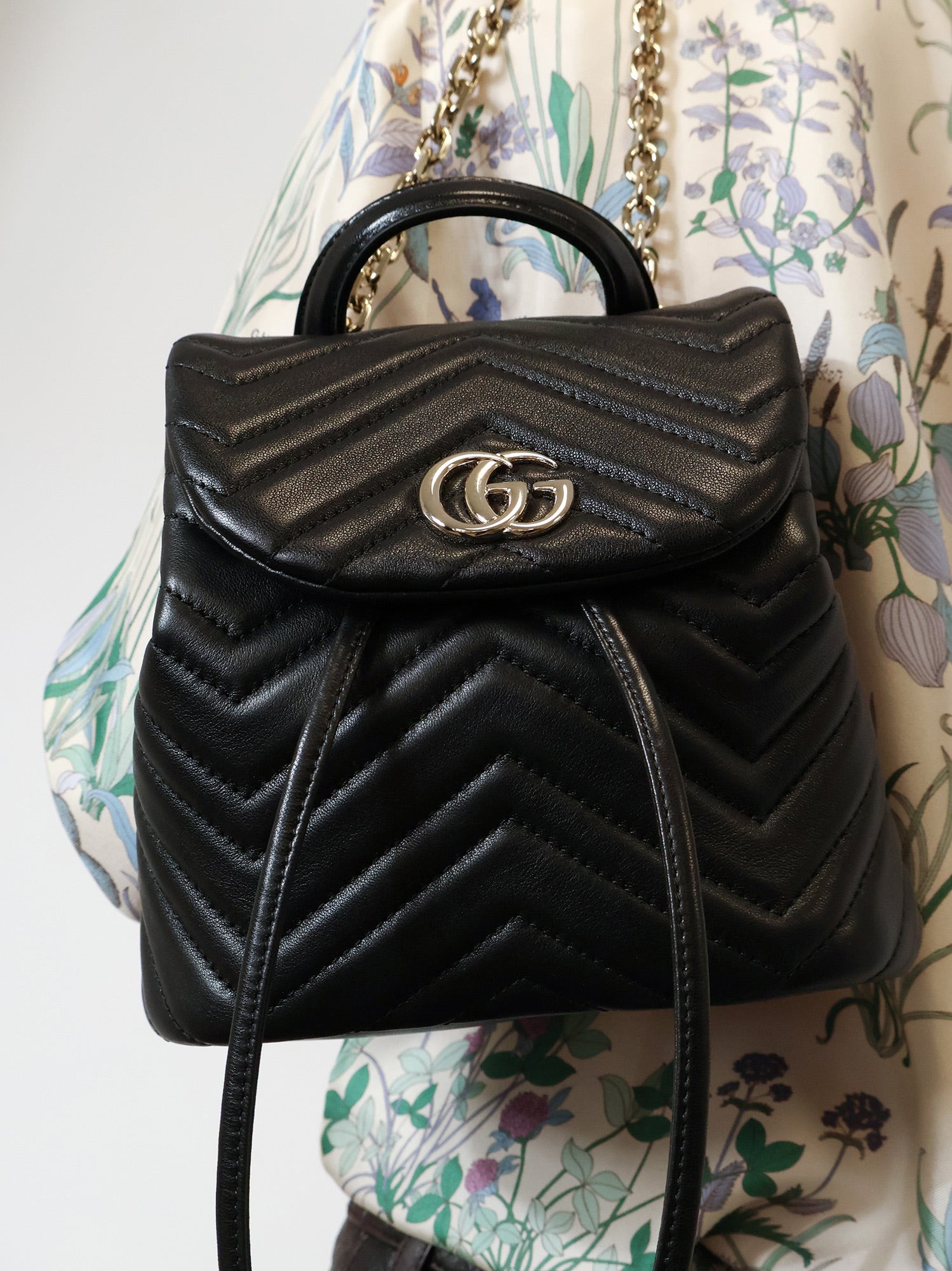 GG Marmont Mini leather backpack - Image 3