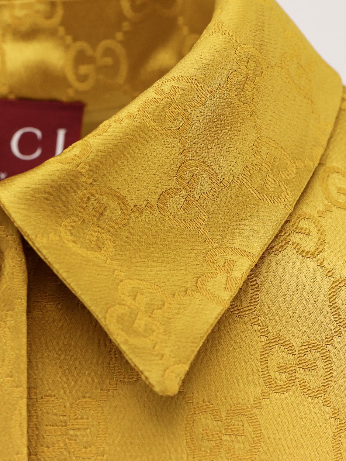 GG satin Chemisier Dress - Image 5
