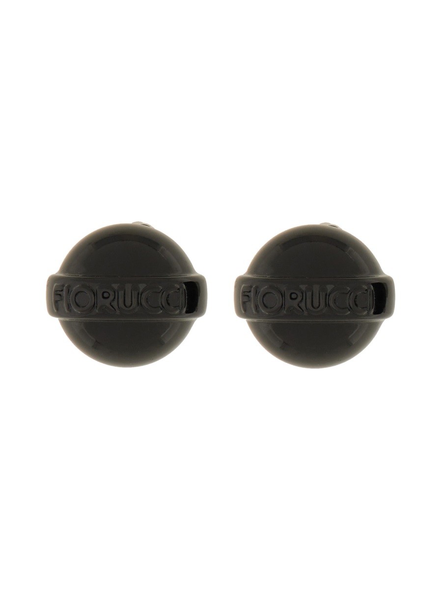 GLOSSY BLACK MINI LOLLIPOP EARRING