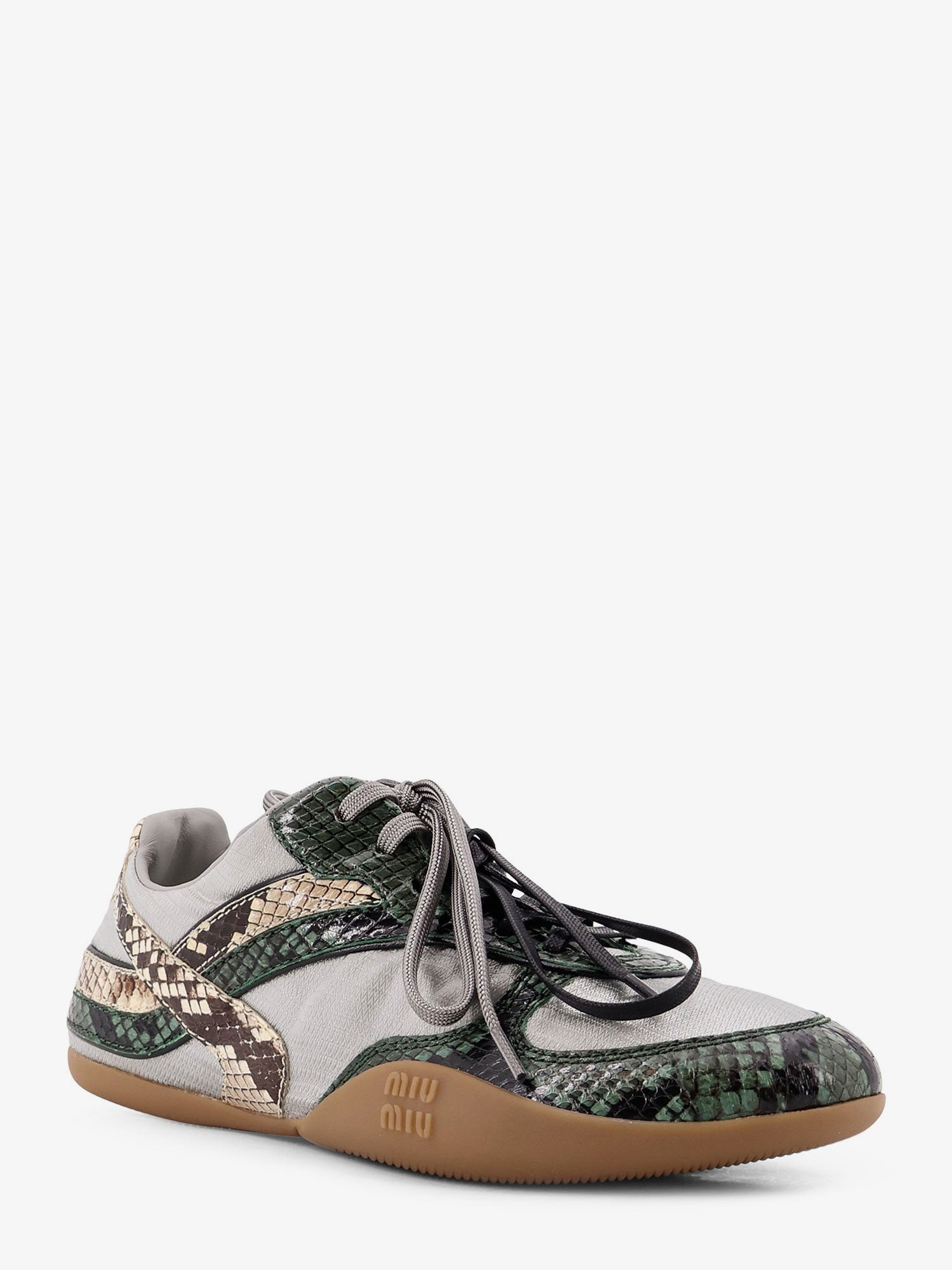 Gymnasium technical fabric and python-print Aisley sneakers - Image 2