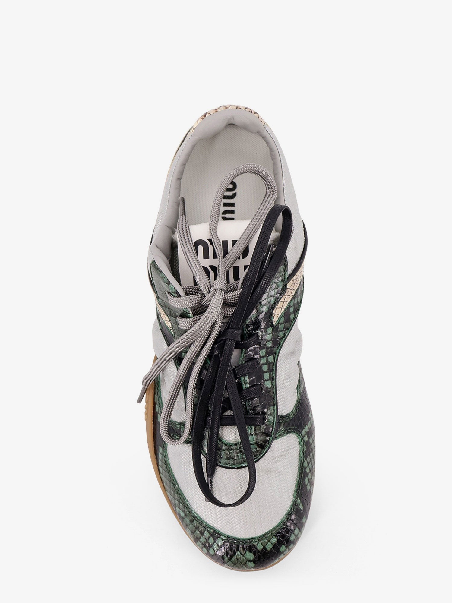 Gymnasium technical fabric and python-print Aisley sneakers - Image 5