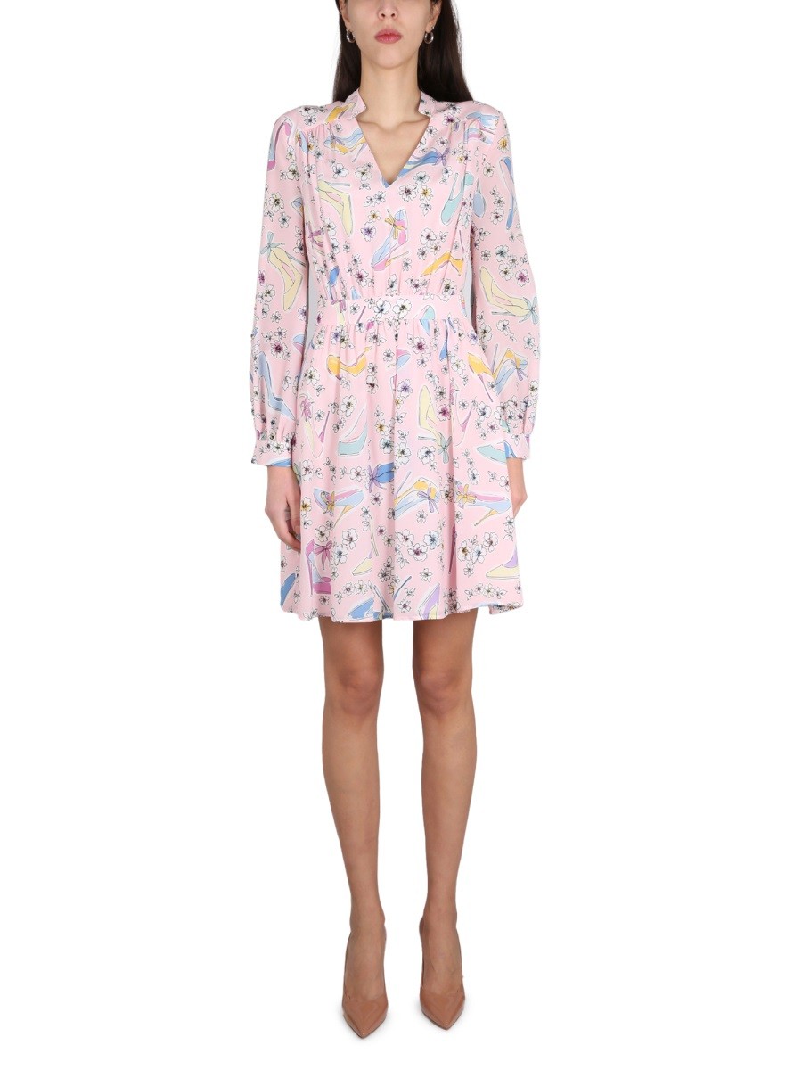"HEELS AND FLOWERS" DRESS