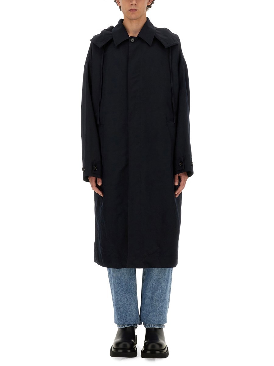 HOODED TRENCH COAT