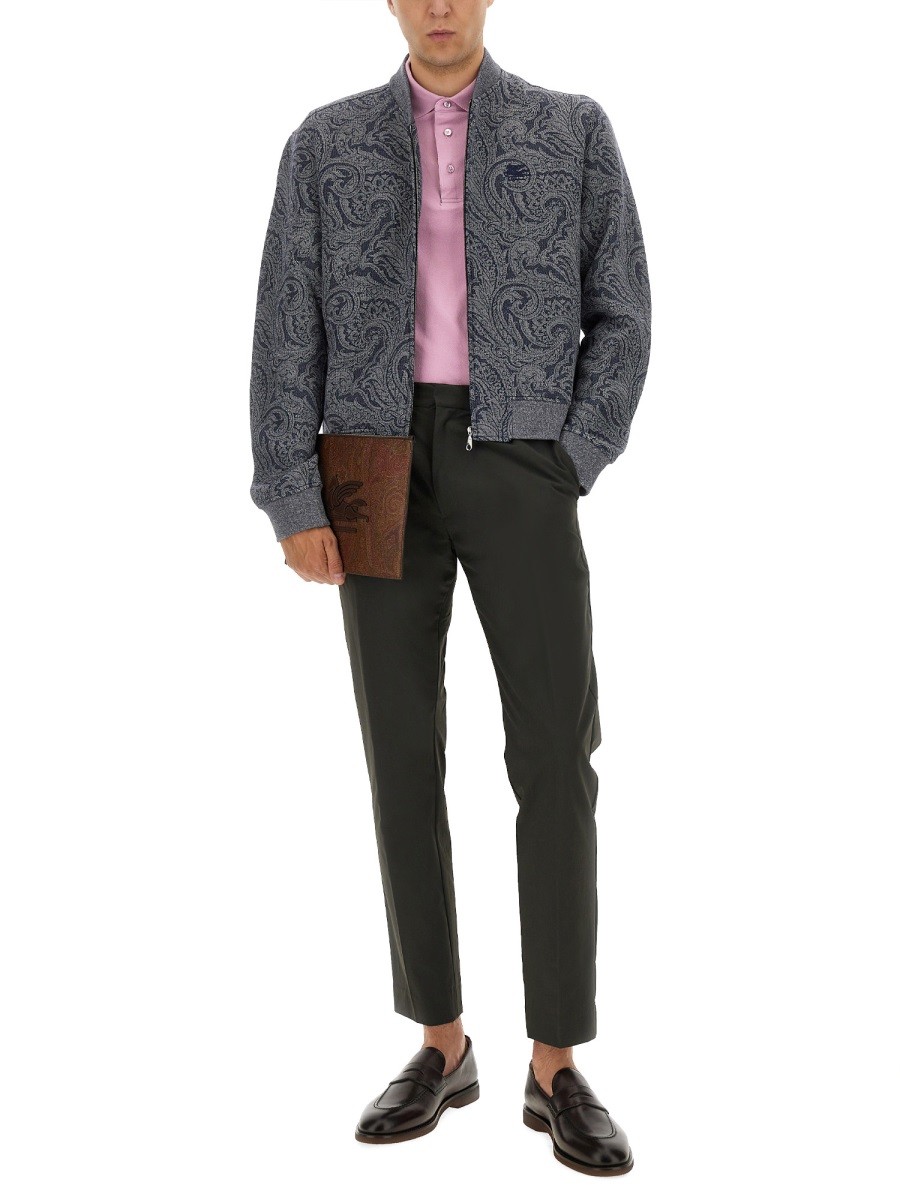 JACQUARD BOMBER JACKET WITH LOGO - Image 2