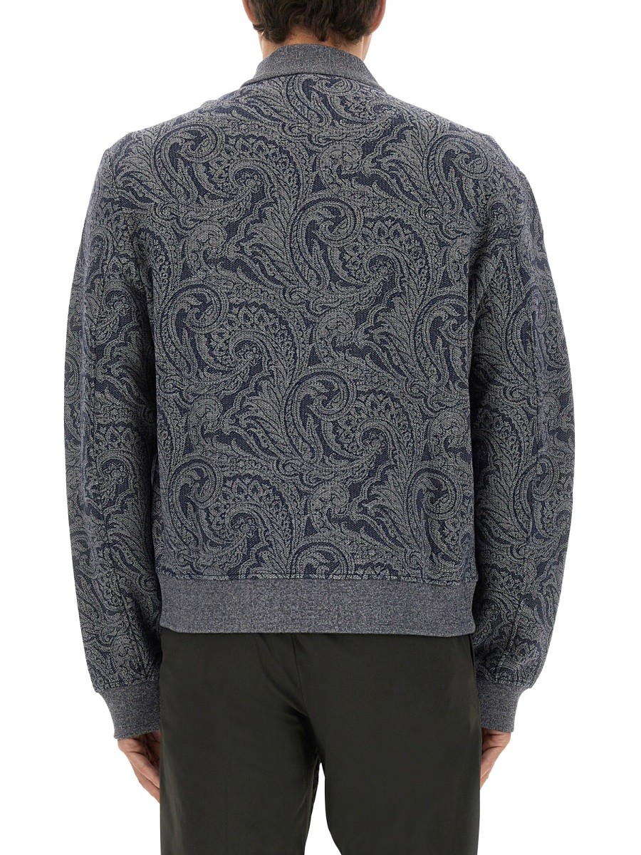 JACQUARD BOMBER JACKET WITH LOGO - Image 3