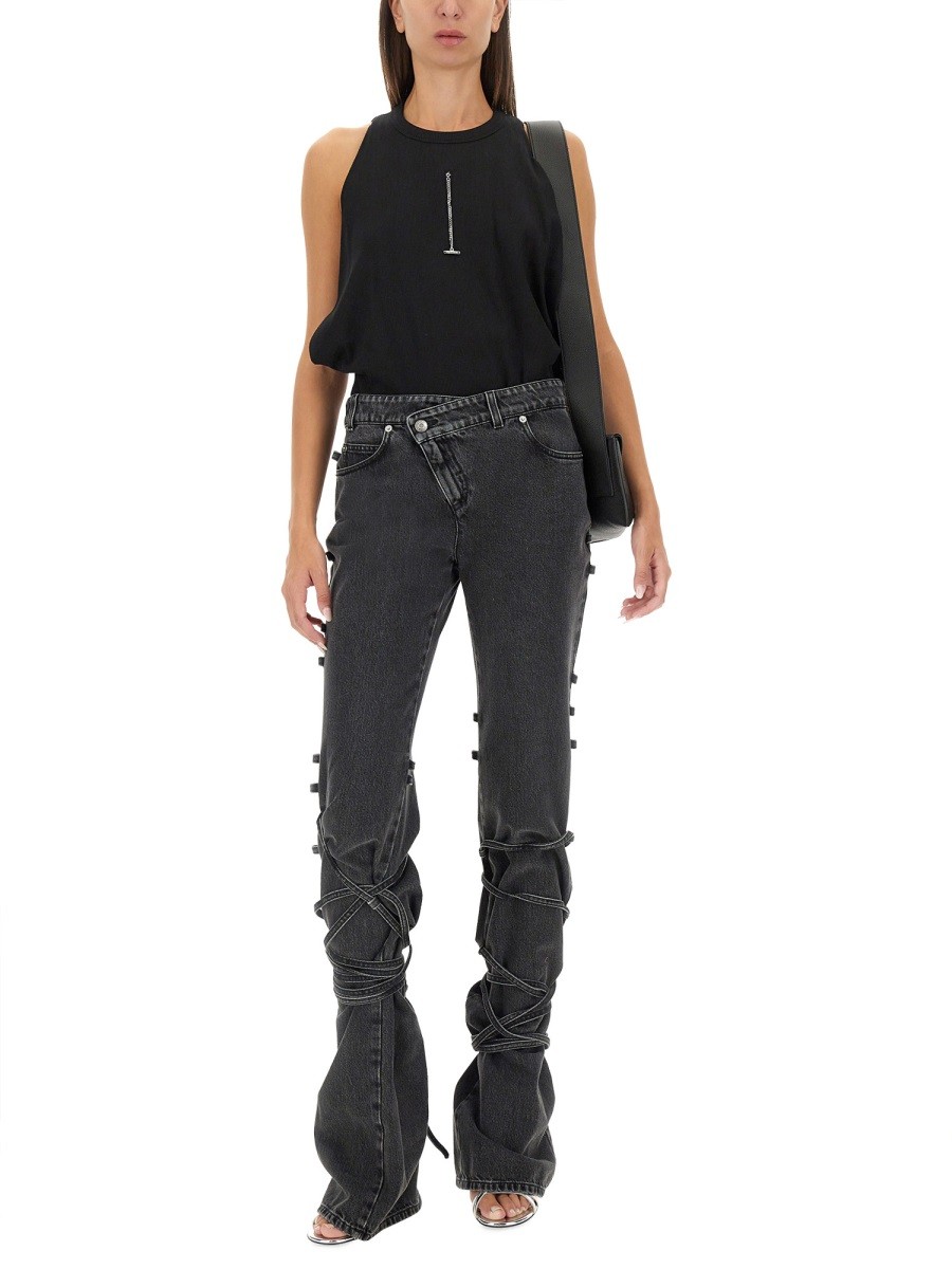 JEANS WITH KNOTTED DETAIL - Image 2