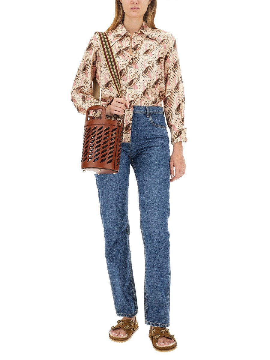 JEANS WITH LOGO EMBROIDERY - Image 2