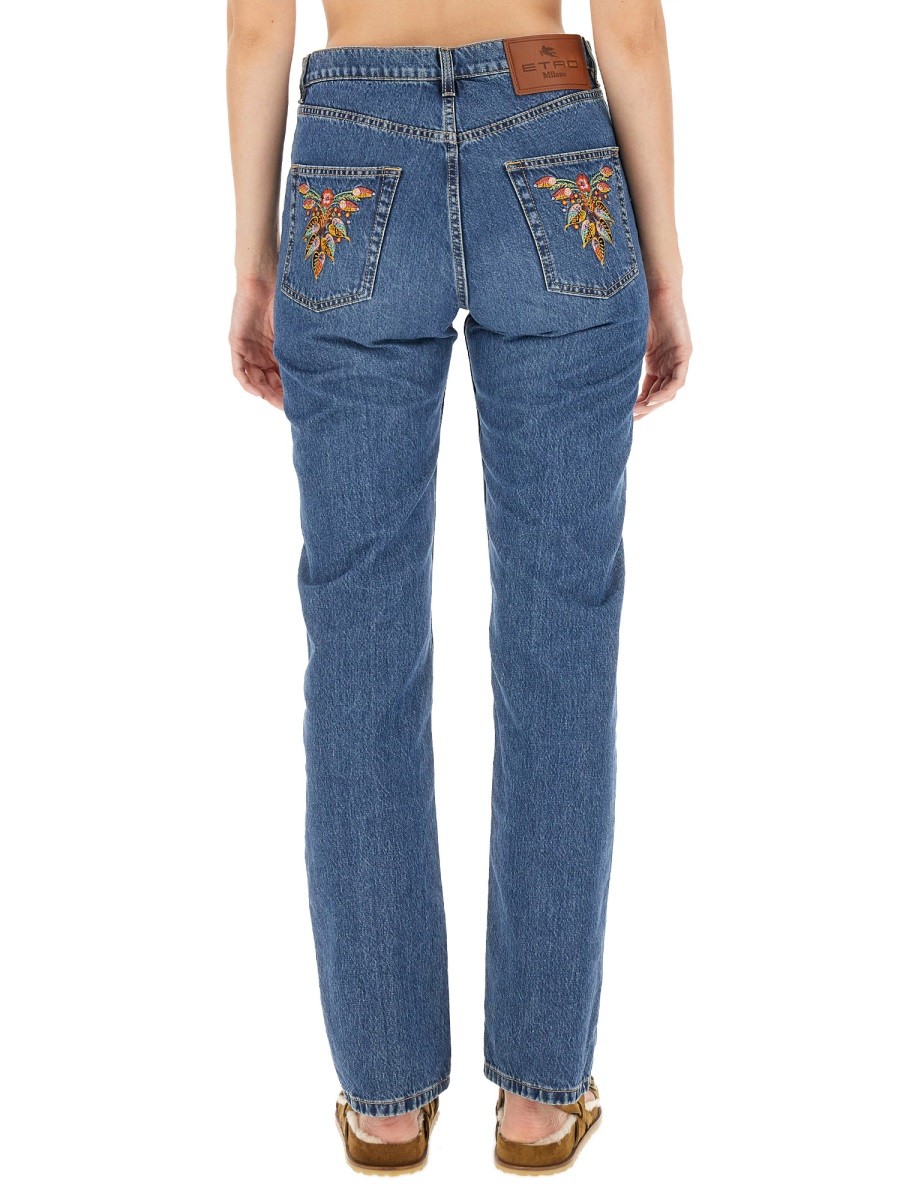 JEANS WITH LOGO EMBROIDERY - Image 3