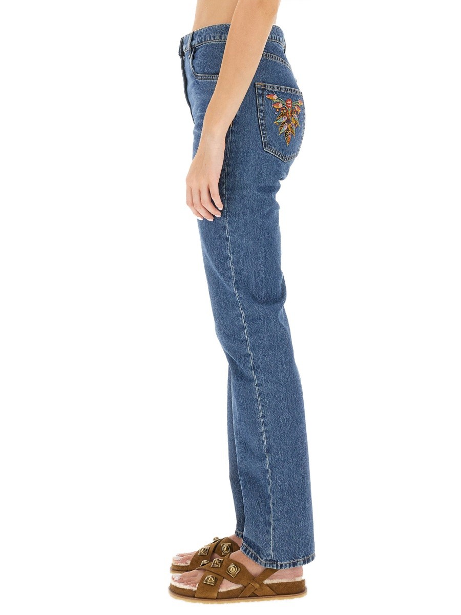 JEANS WITH LOGO EMBROIDERY - Image 4