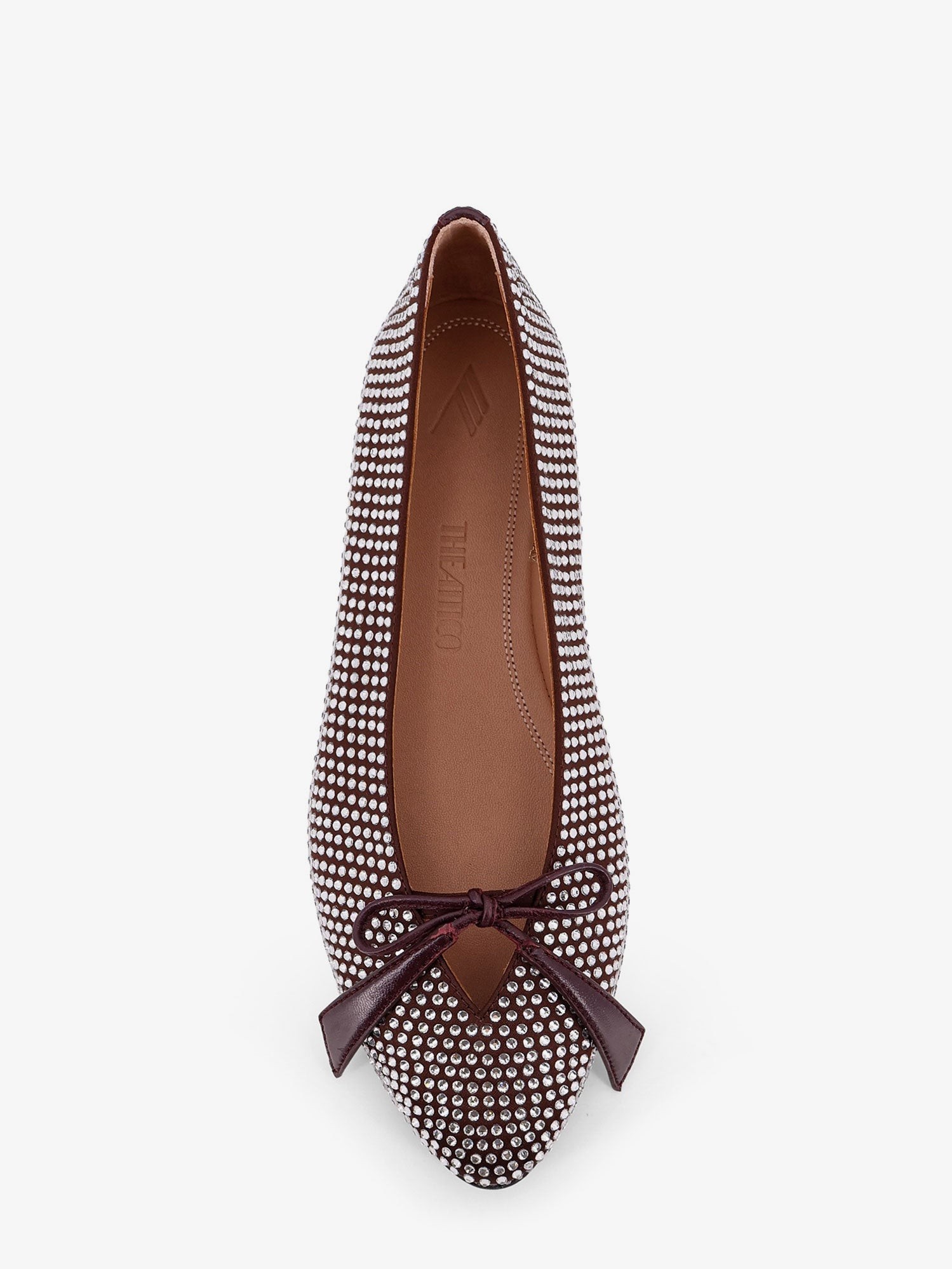 Kali satin ballerinas with all-over rhinestone detail - Image 5