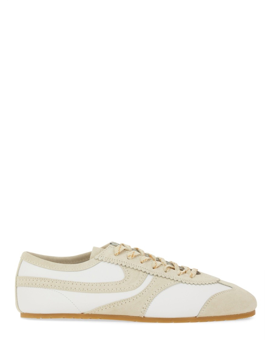 LEATHER AND SUEDE SNEAKER