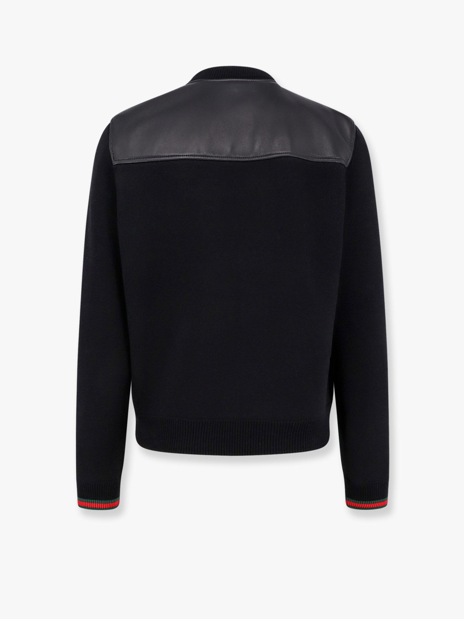 Leather and wool jacket - Image 5