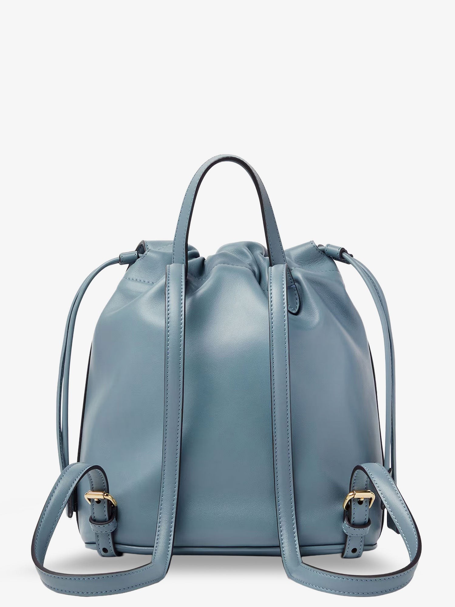 Leather backpack with metal FF logo detail - Image 2