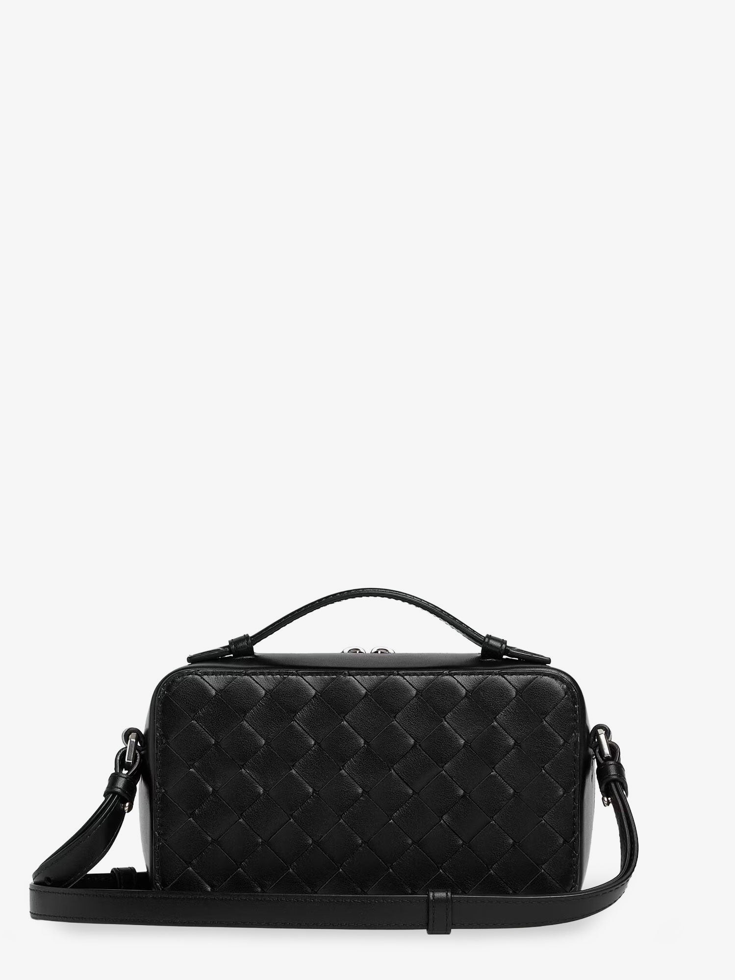 Leather clutch bag with Intrecciato motif - Image 2