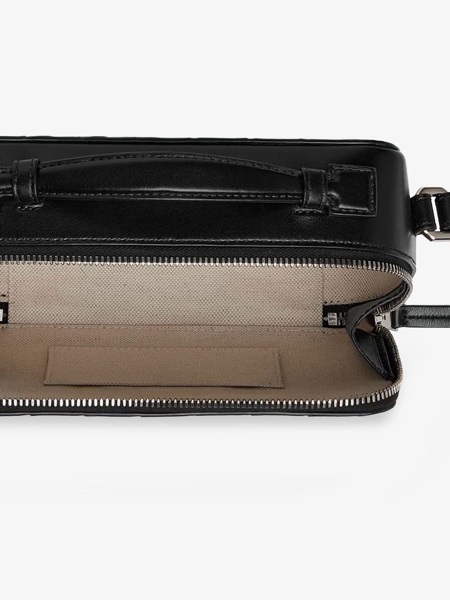 Leather clutch bag with Intrecciato motif - Image 3