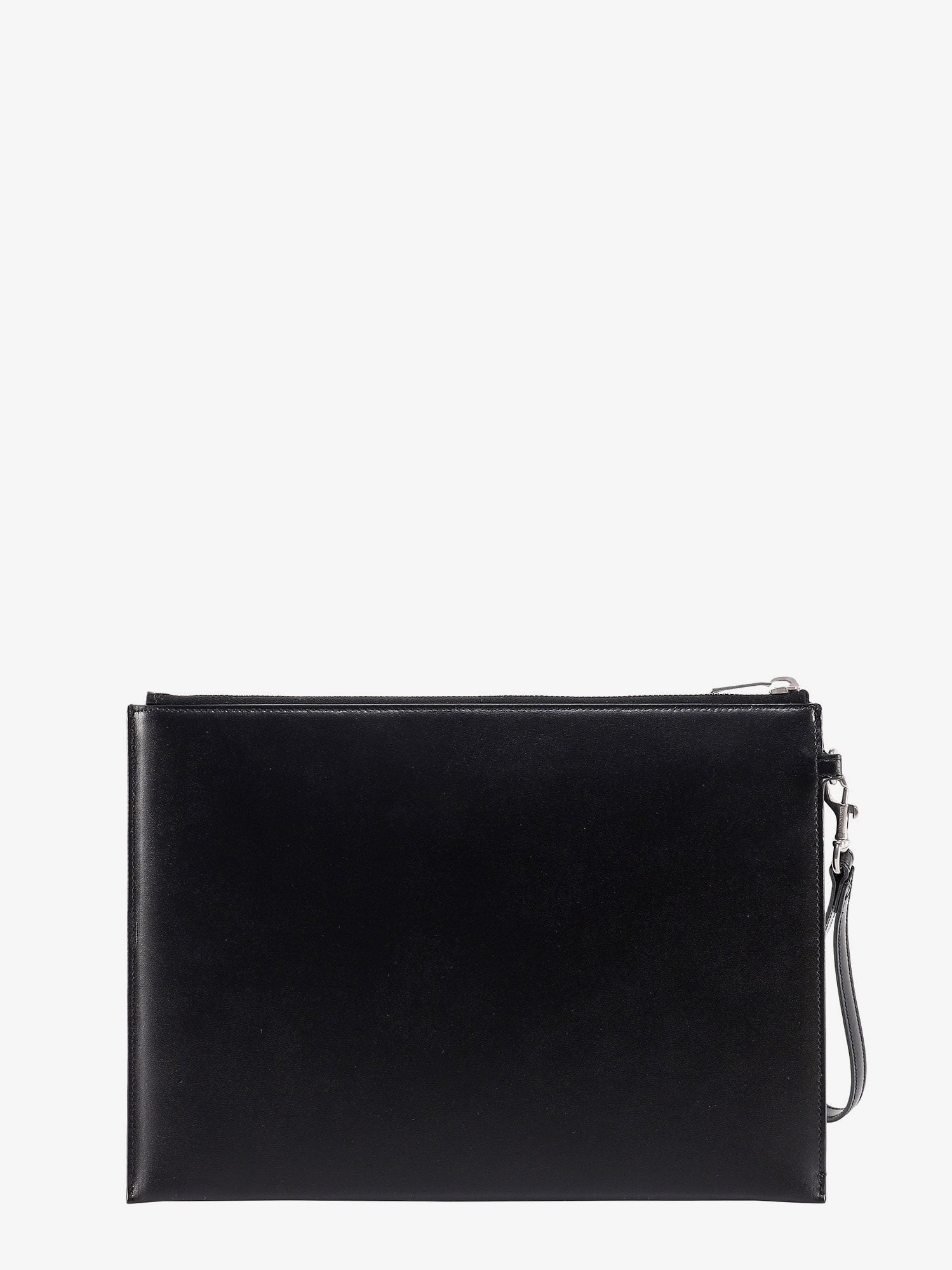 Leather clutch with Monogram detail - Image 3