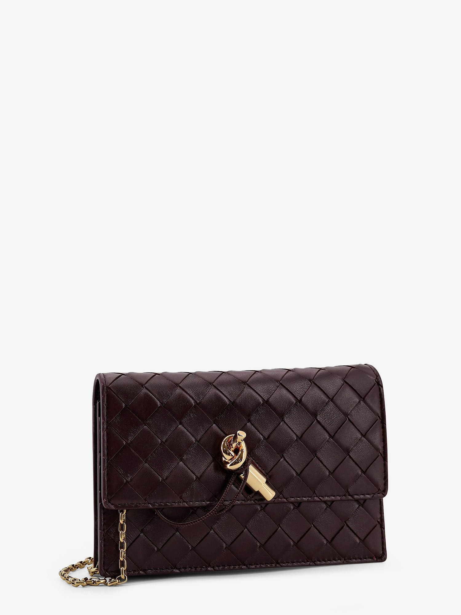 Leather crossbody bag with Intrecciato motif - Image 3