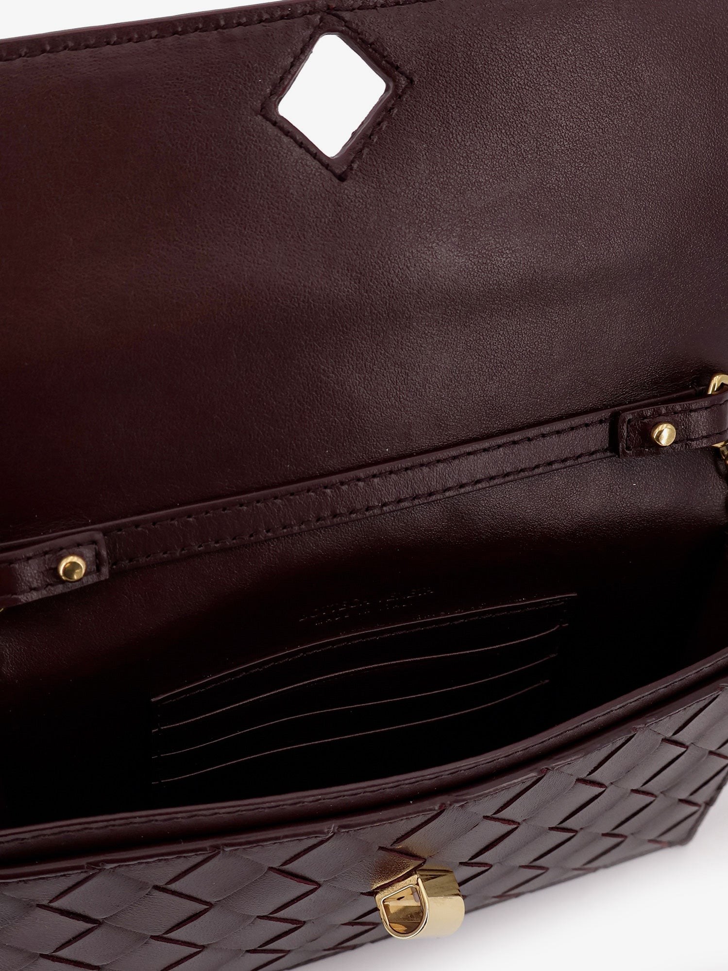 Leather crossbody bag with Intrecciato motif - Image 4
