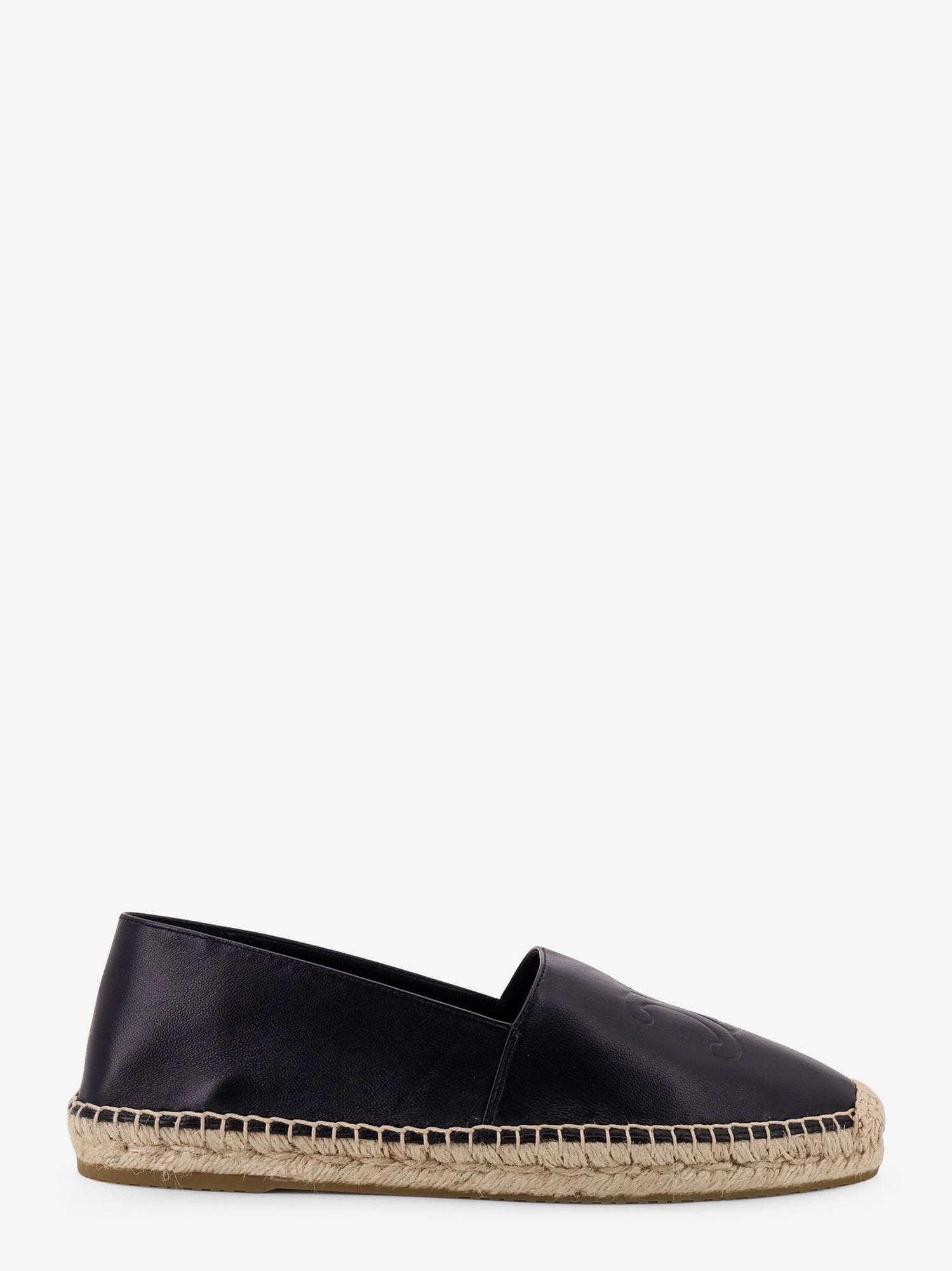 Leather espadrilles with Triomphe detail