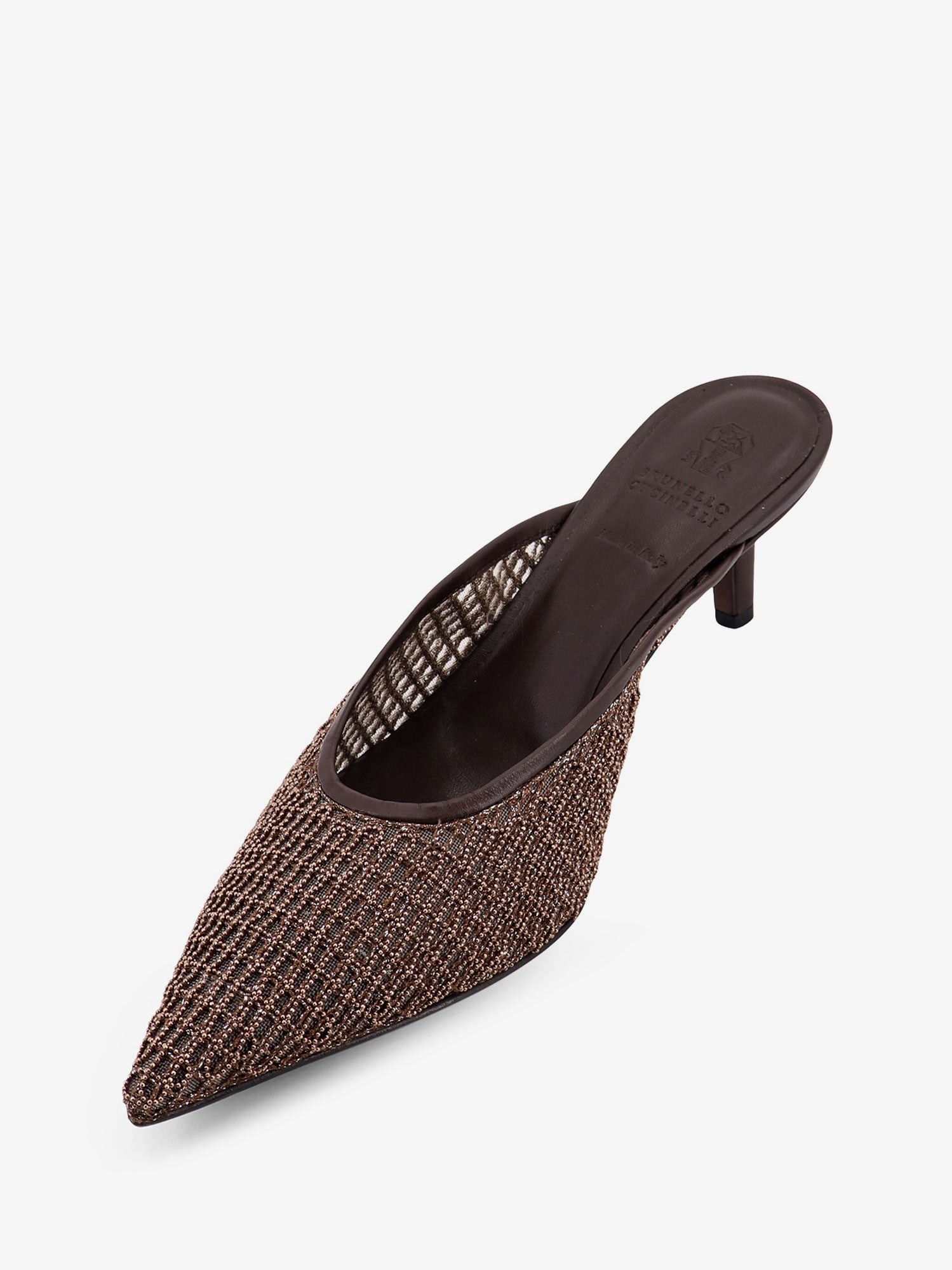 Leather sandals with Monili detail - Image 5