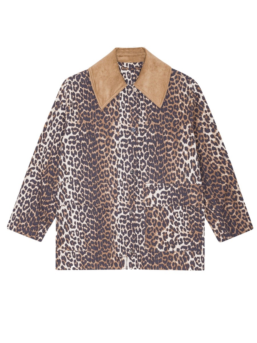 LEOPARD PRINT MIDI JACKET