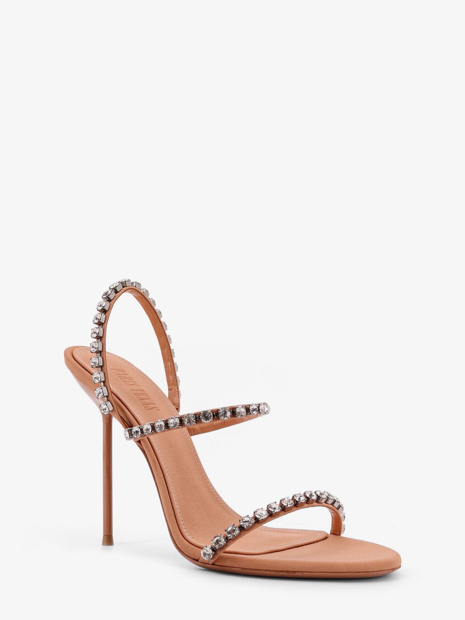 Lidia satin sandals with crystal detail - Image 2