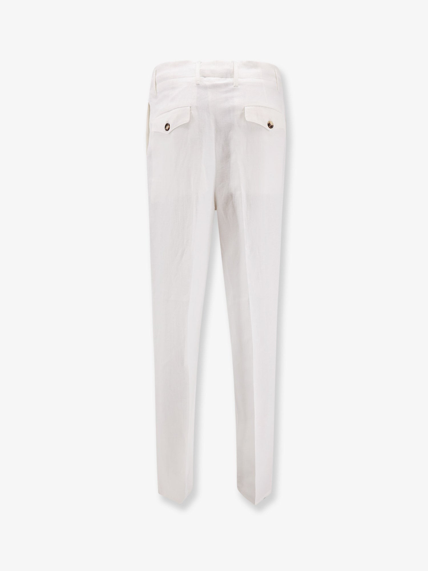 Linen and cotton trousers - Image 2