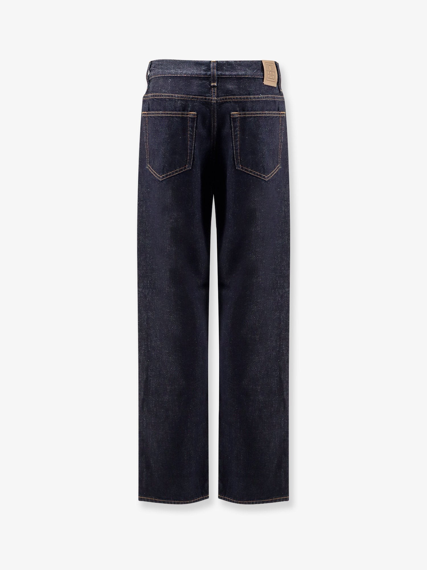 Low straight denim jeans - Image 4