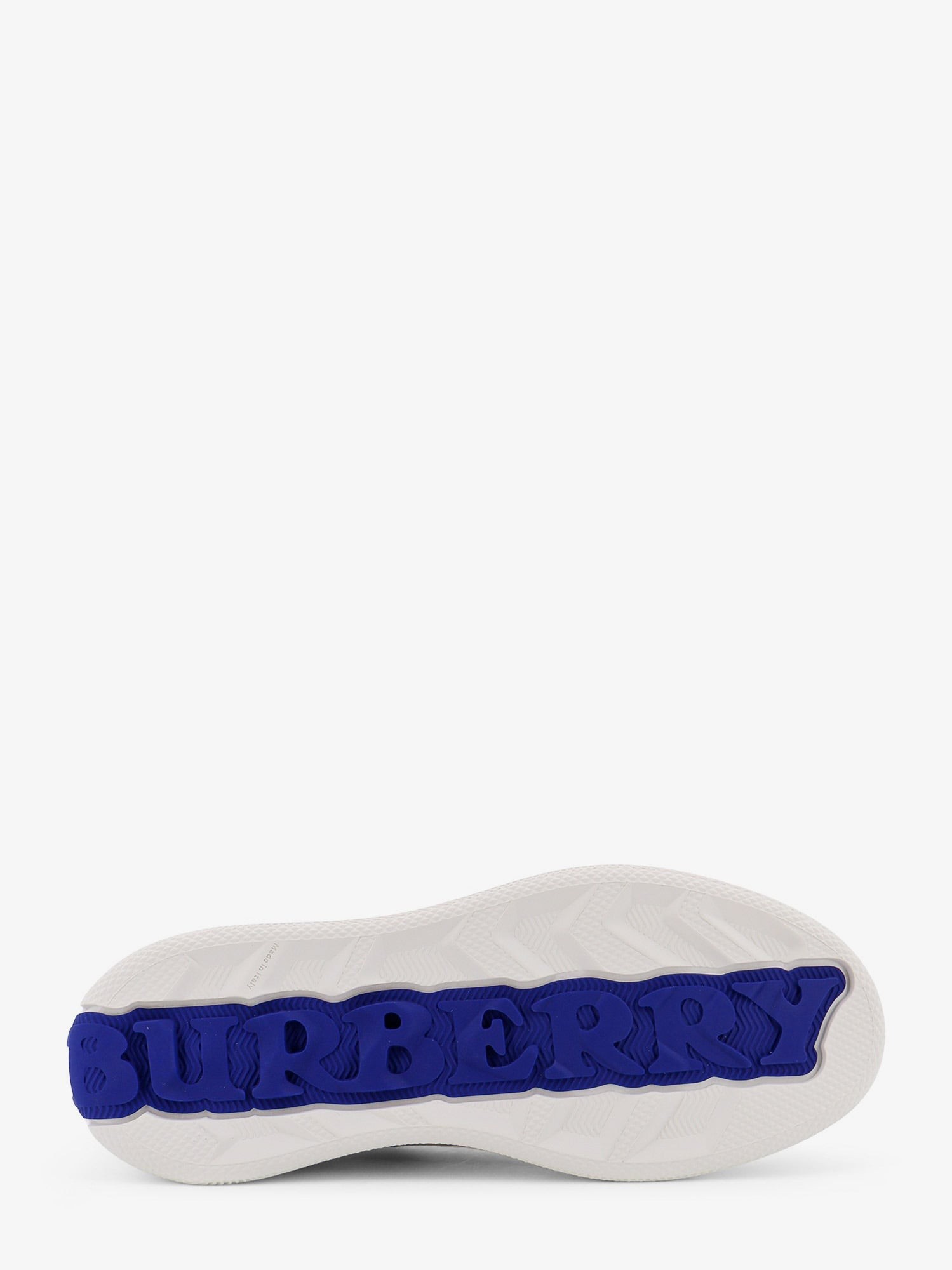 Low-top leather sneakers with Check inserts - Image 4