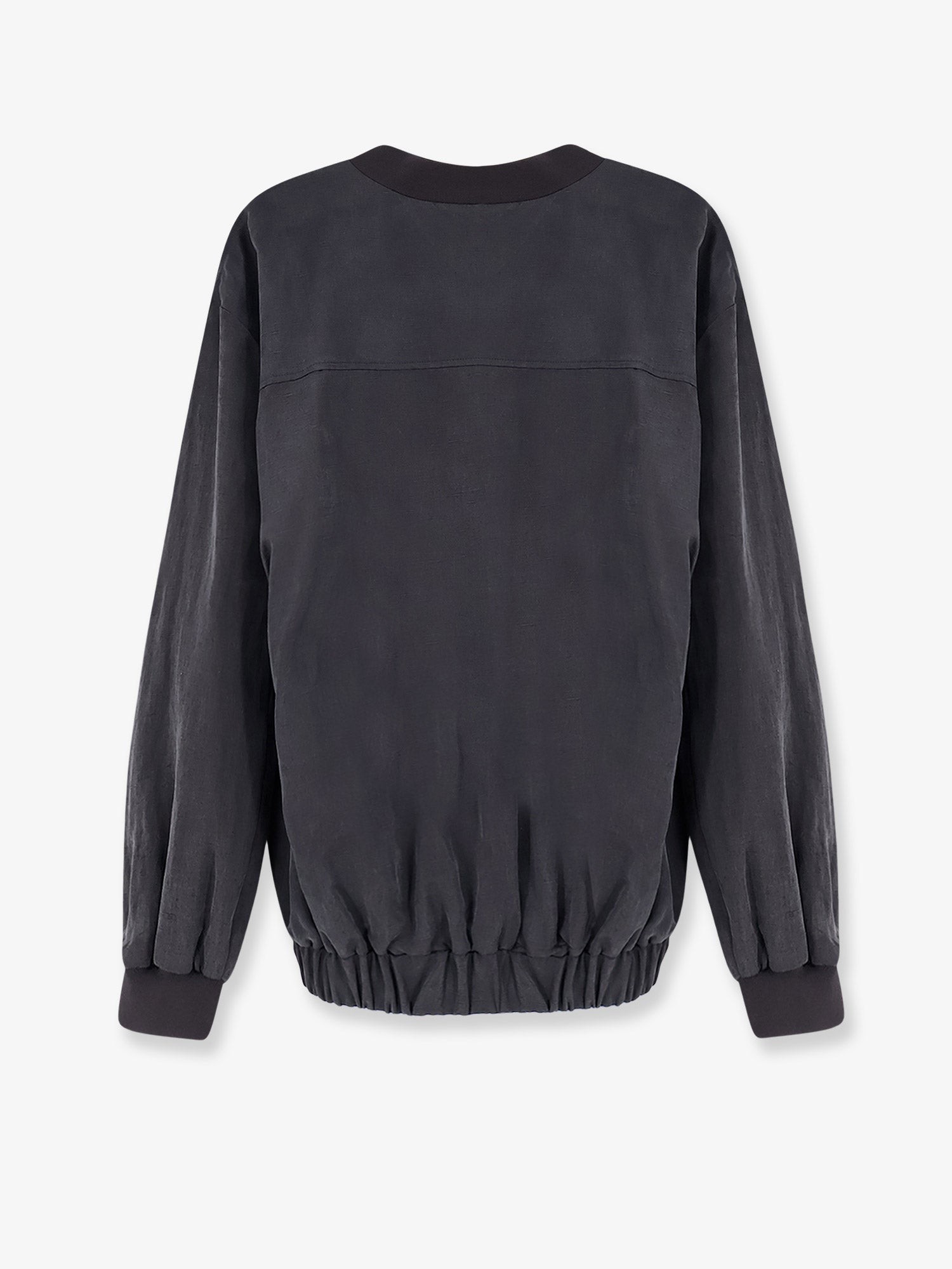 Lyocell and linen bomber - Image 2